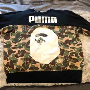 Bape x puma crew neck sweatshirt